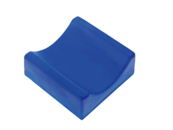 Contoured supine medical head pad for surgery