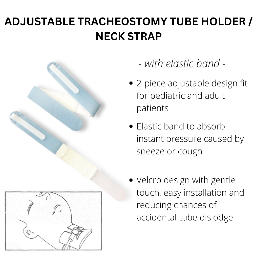 Adult & Pediatric- Tracheostomy Tube Holder / Neck Strap