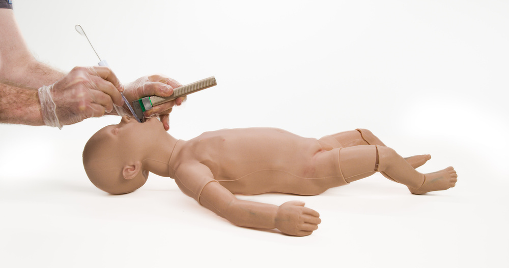 TruBaby X Lite pediatric training manikin for airway management and nursing skills training