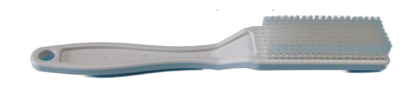 White Flat Nylon Brush